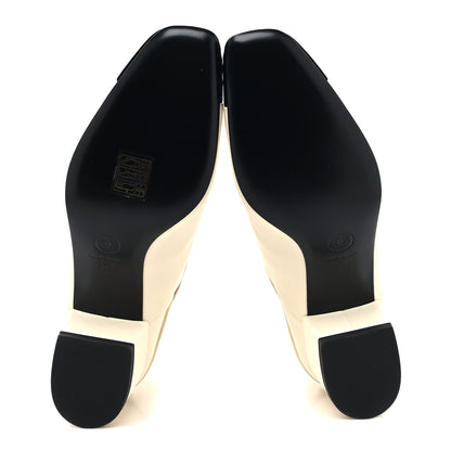 Chanel Lambskin Velvet Cap Toe Short Ankle Boots 37.5 White 5 of 8