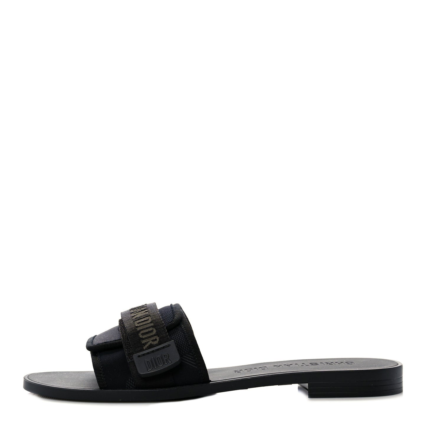 Technical Stretch Fabric Camouflage Dio(r)evolution Slide Sandals 40 Black Military