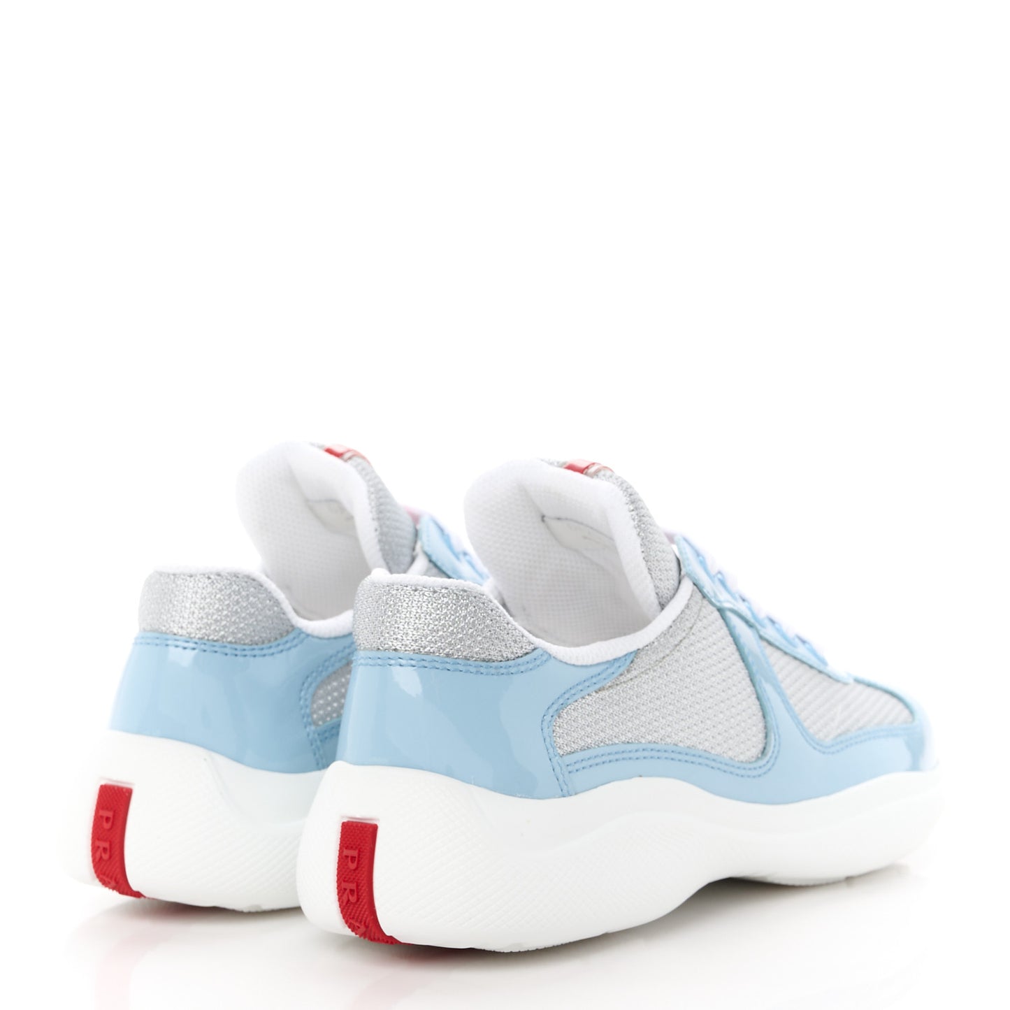 Patent America's Cup Patchwork Sneakers 35 Celeste