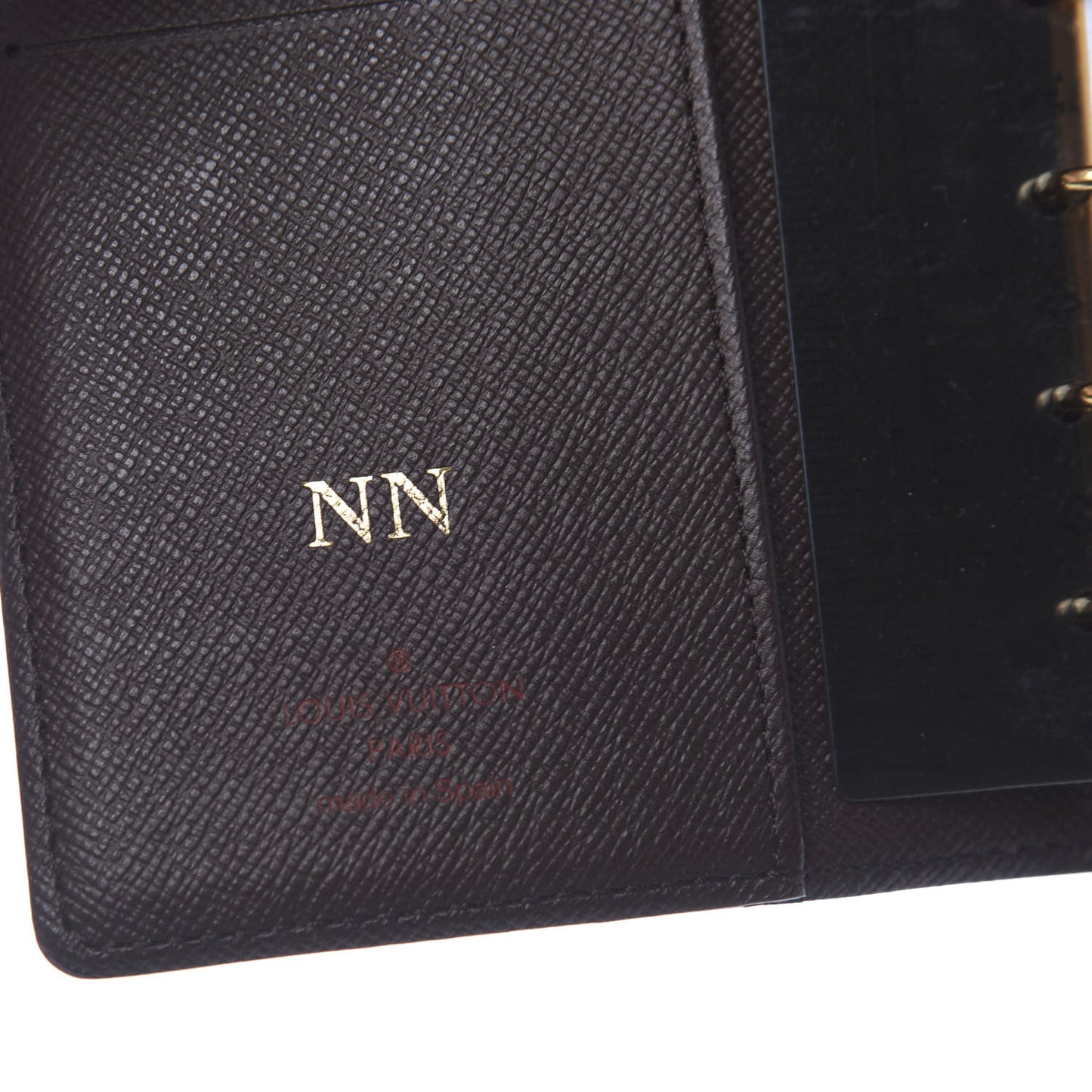 Damier Ebene Small Ring Agenda Cover