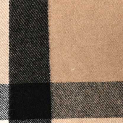 Burberry Fringe Giant Check Poncho Beige 3 of 5