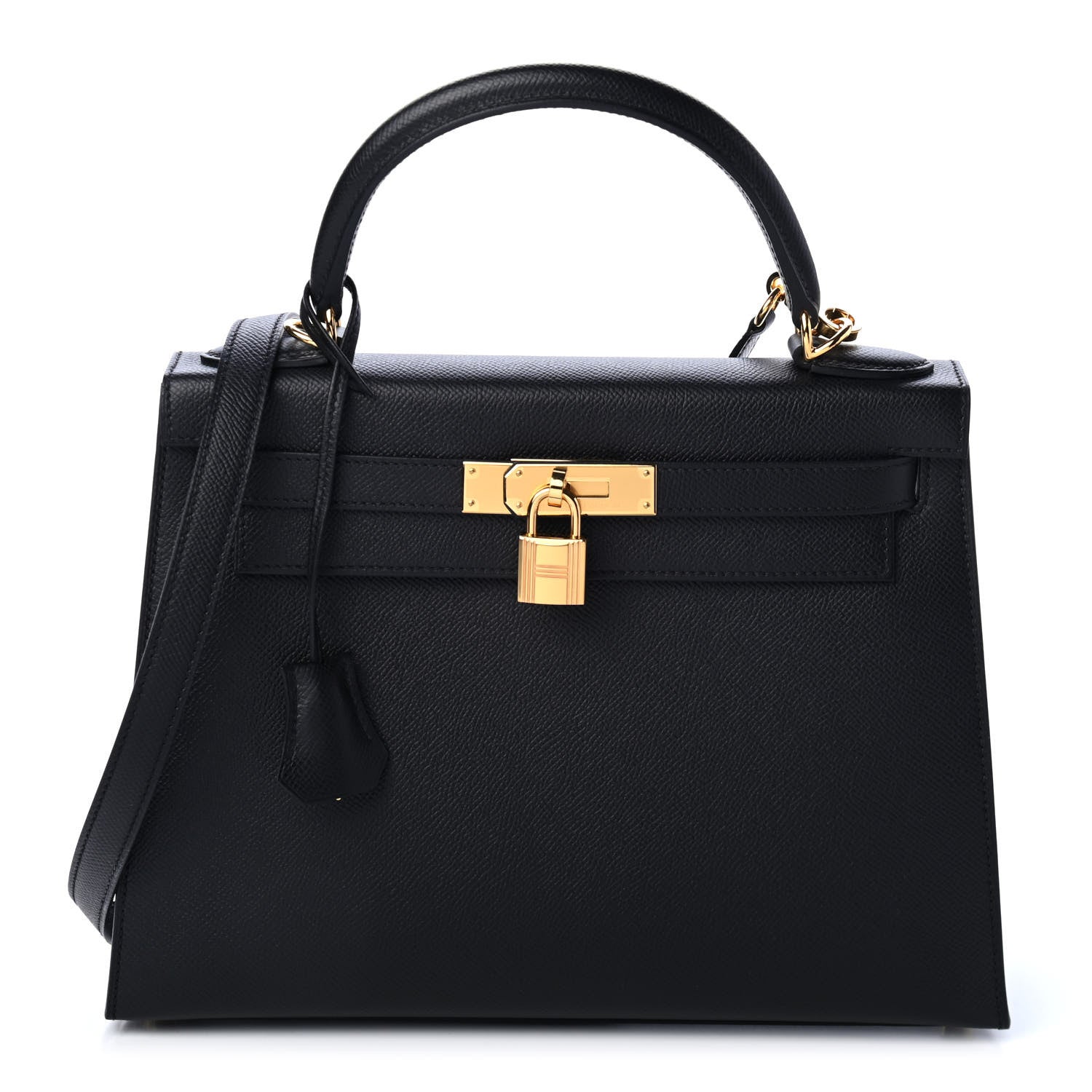 Hermes Epsom Kelly Sellier 28 Black 1 of 10