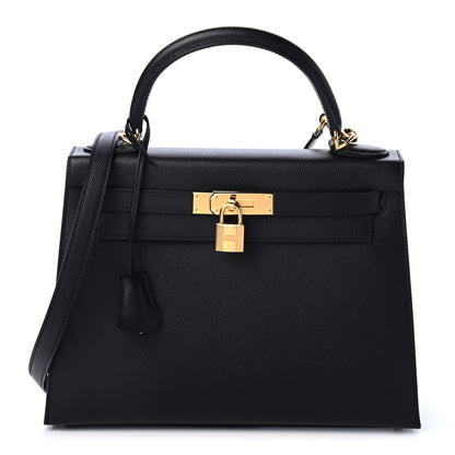 Hermes Epsom Kelly Sellier 28 Black 1 of 10