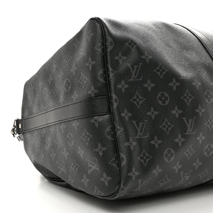 Louis Vuitton Monogram Eclipse Keepall Bandouliere 55 8 of 12
