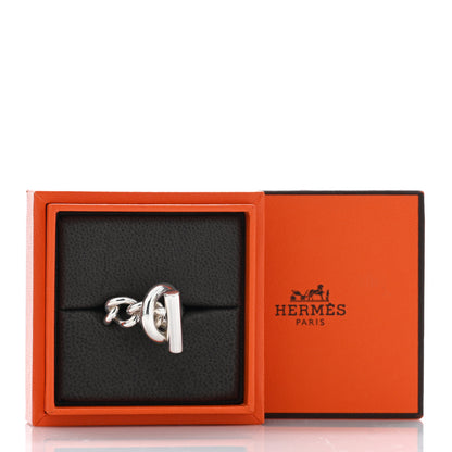 Hermes Sterling Silver GM Croisette Ring 52 6 5 of 5