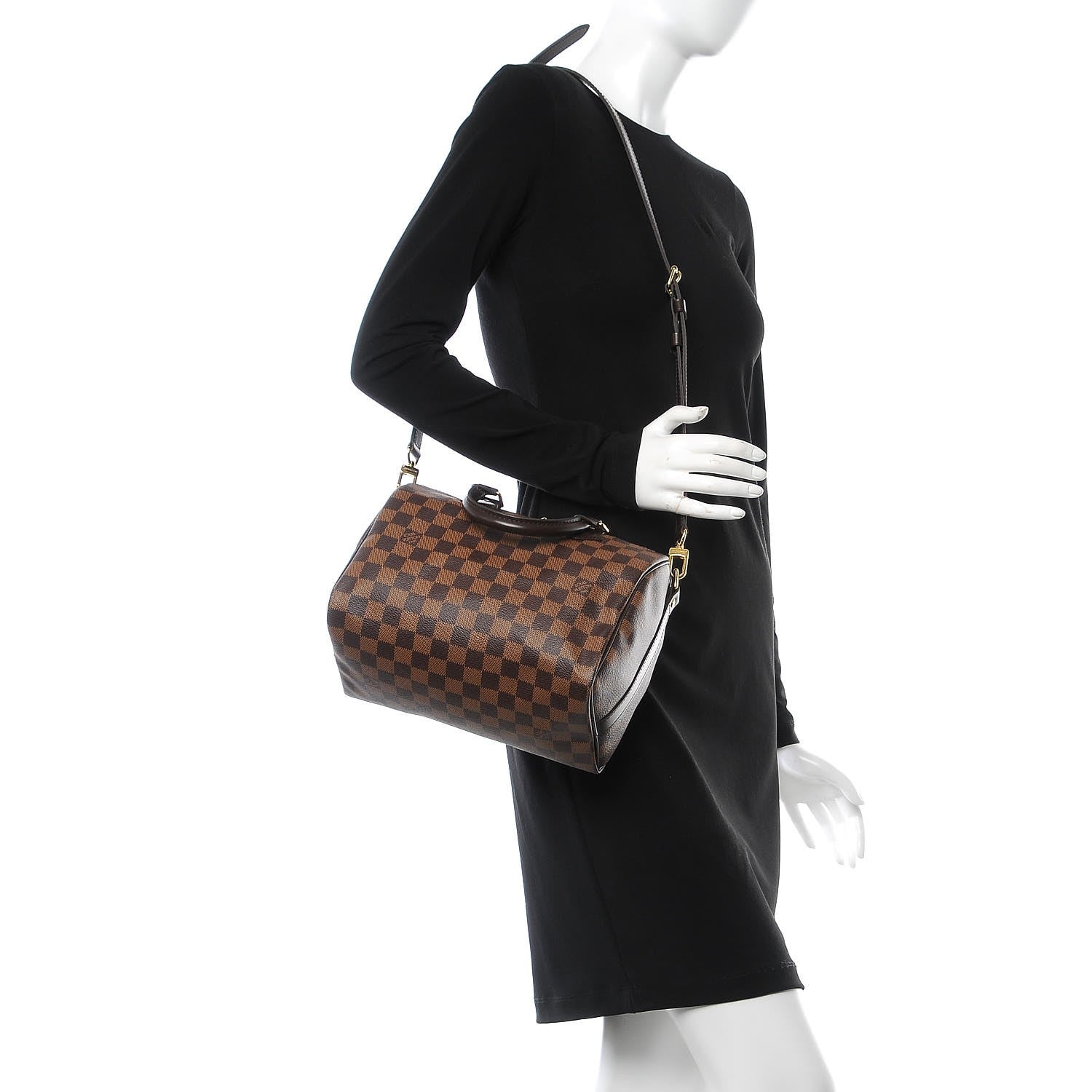Louis Vuitton Damier Ebene Speedy Bandouliere 25 2 of 10