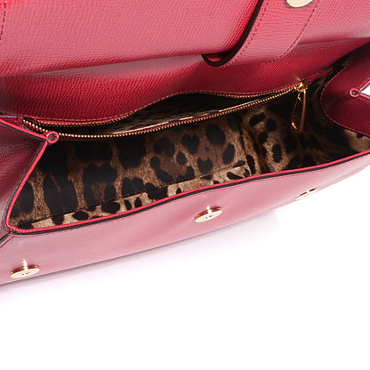 Dolce & Gabbana Ayers Calfskin Large Miss Sicily Satchel Red 5 of 8
