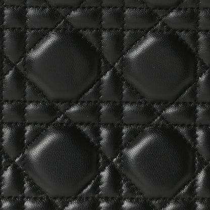 Christian Dior Lambskin Cannage Medium Lady Dior Black 8 of 10