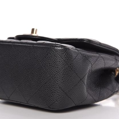Chanel Caviar Quilted Mini Square Flap Dark Charcoal 7 of 10
