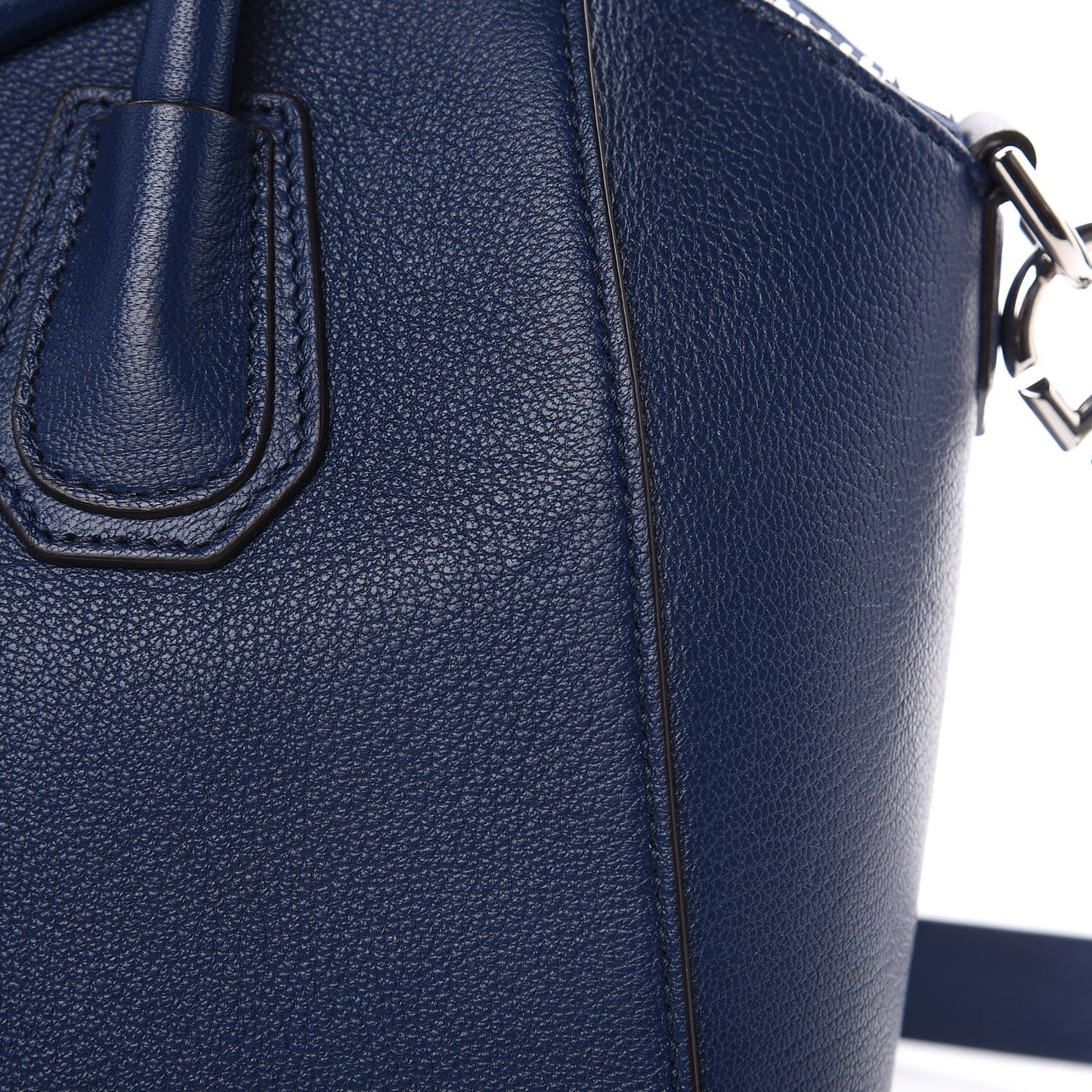 Sugar Goatskin Small Antigona Royal Blue