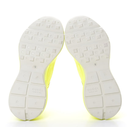 Gucci Calfskin Mens Rhyton Sneakers 12 Yellow Fluo 6 of 9
