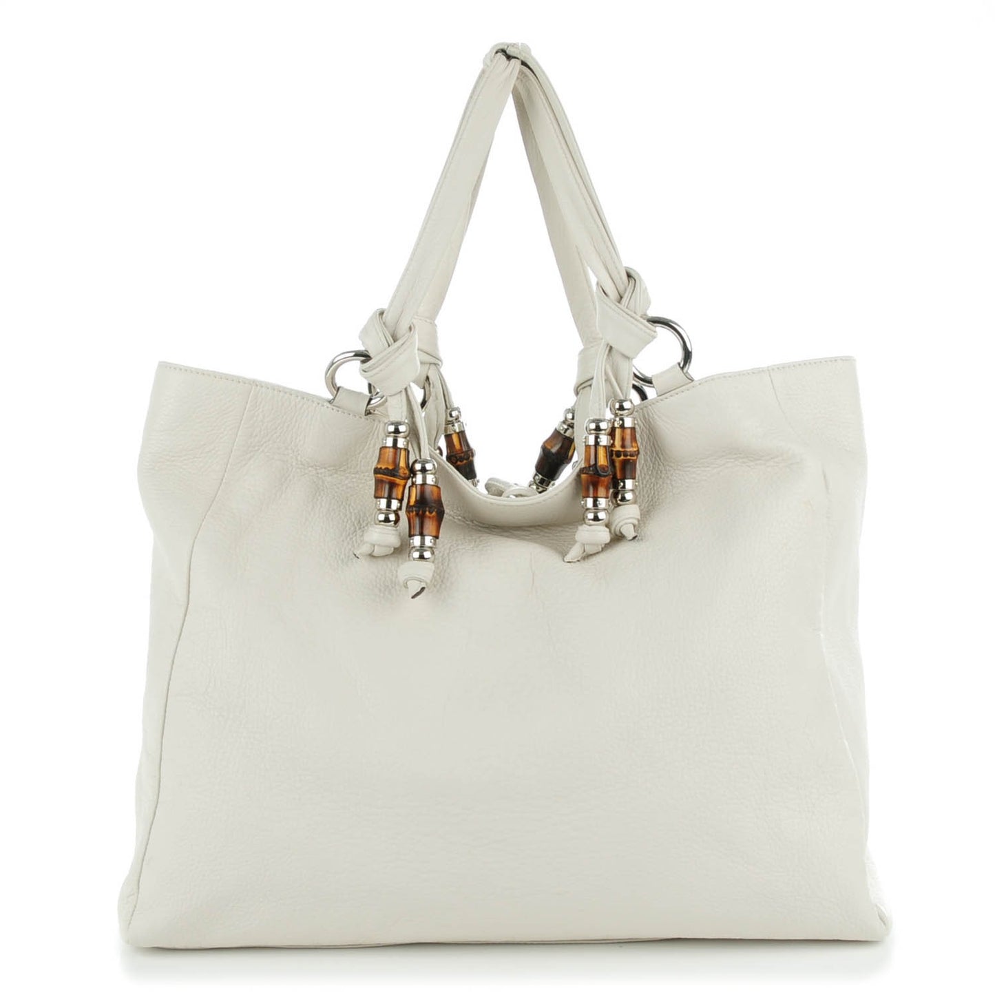Calfskin Large Jungle Tote White