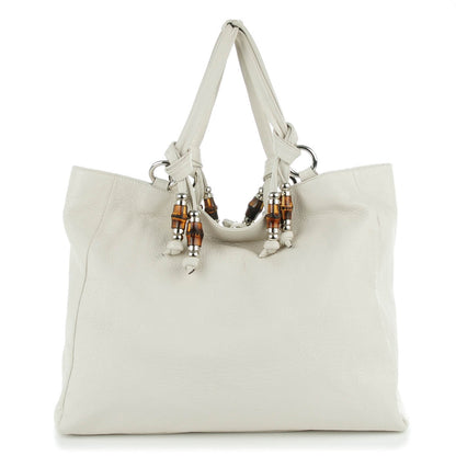 Gucci Calfskin Large Jungle Tote White 1 of 7