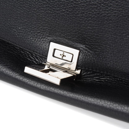 Celine Drummed Calfskin Suede Large Trapeze Black 10 of 15