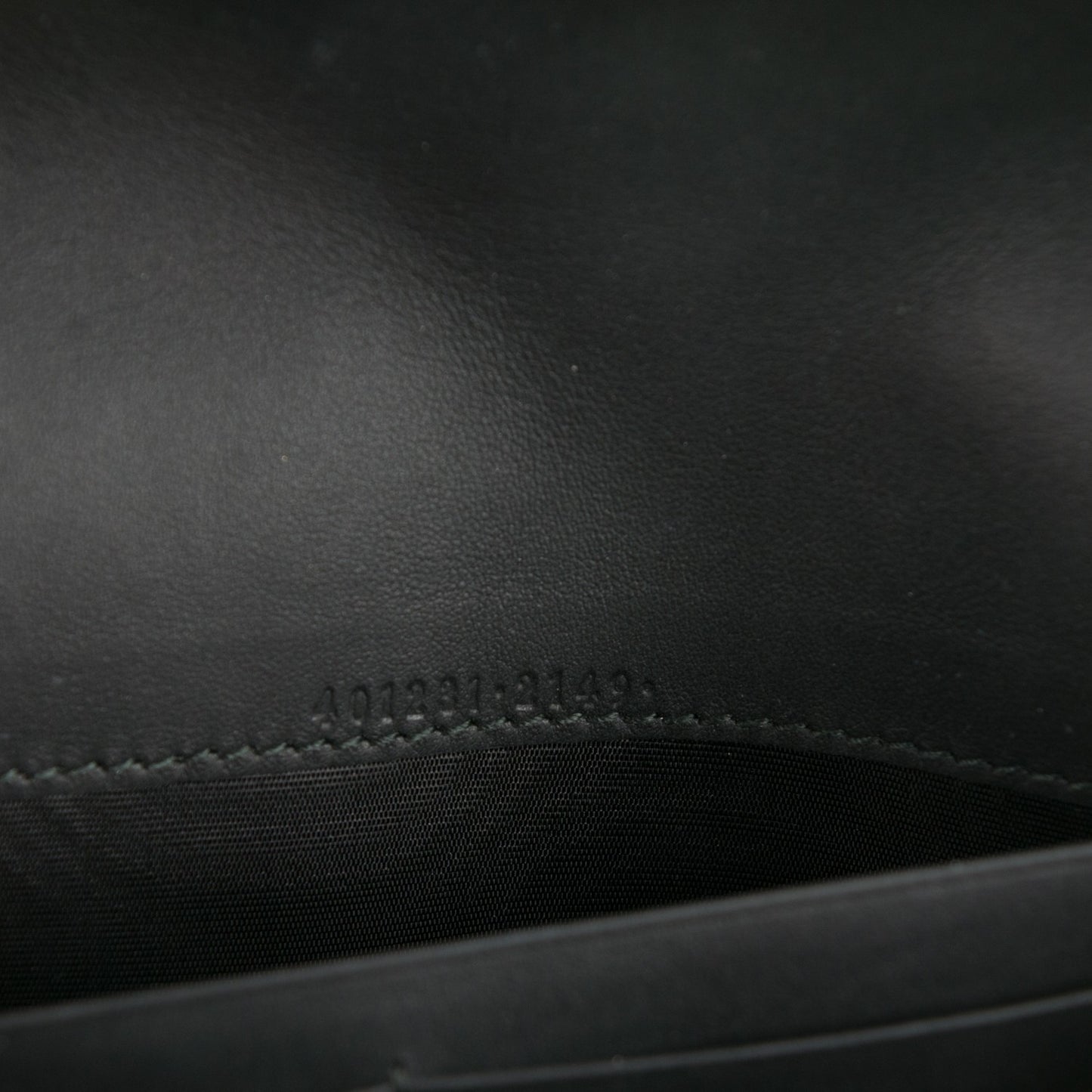 Suede Mini Dionysus Chain Wallet Black