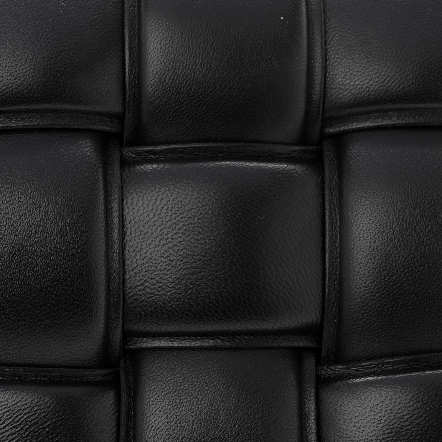 Bottega Veneta Lambskin Maxi Intreccio Padded Chain Cassette Crossbody Bag Black 8 of 10