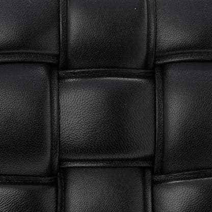 Bottega Veneta Lambskin Maxi Intreccio Padded Chain Cassette Crossbody Bag Black 8 of 10