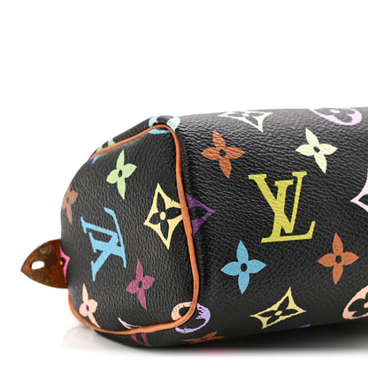 Louis Vuitton Monogram Multicolor Mini Sac HL Speedy Black 7 of 10