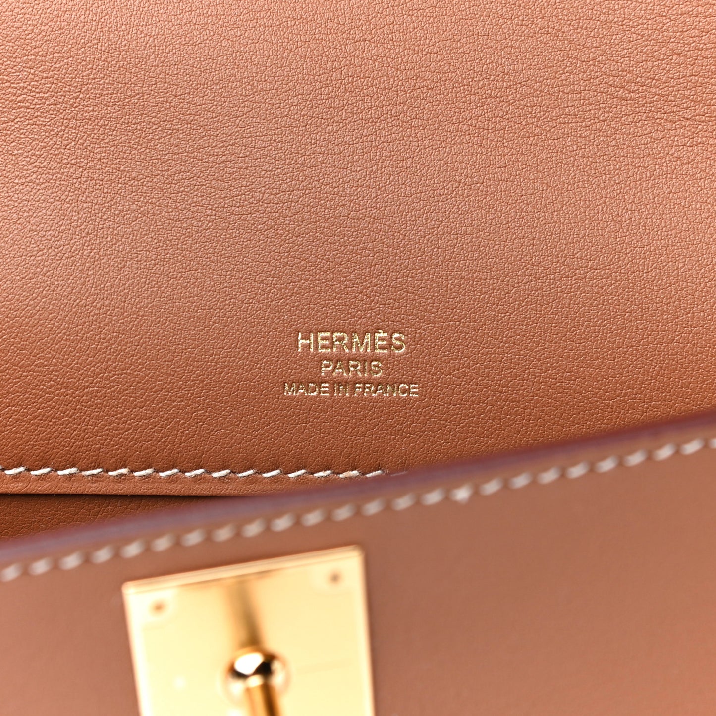 Swift Kelly Cut Clutch Pochette Gold