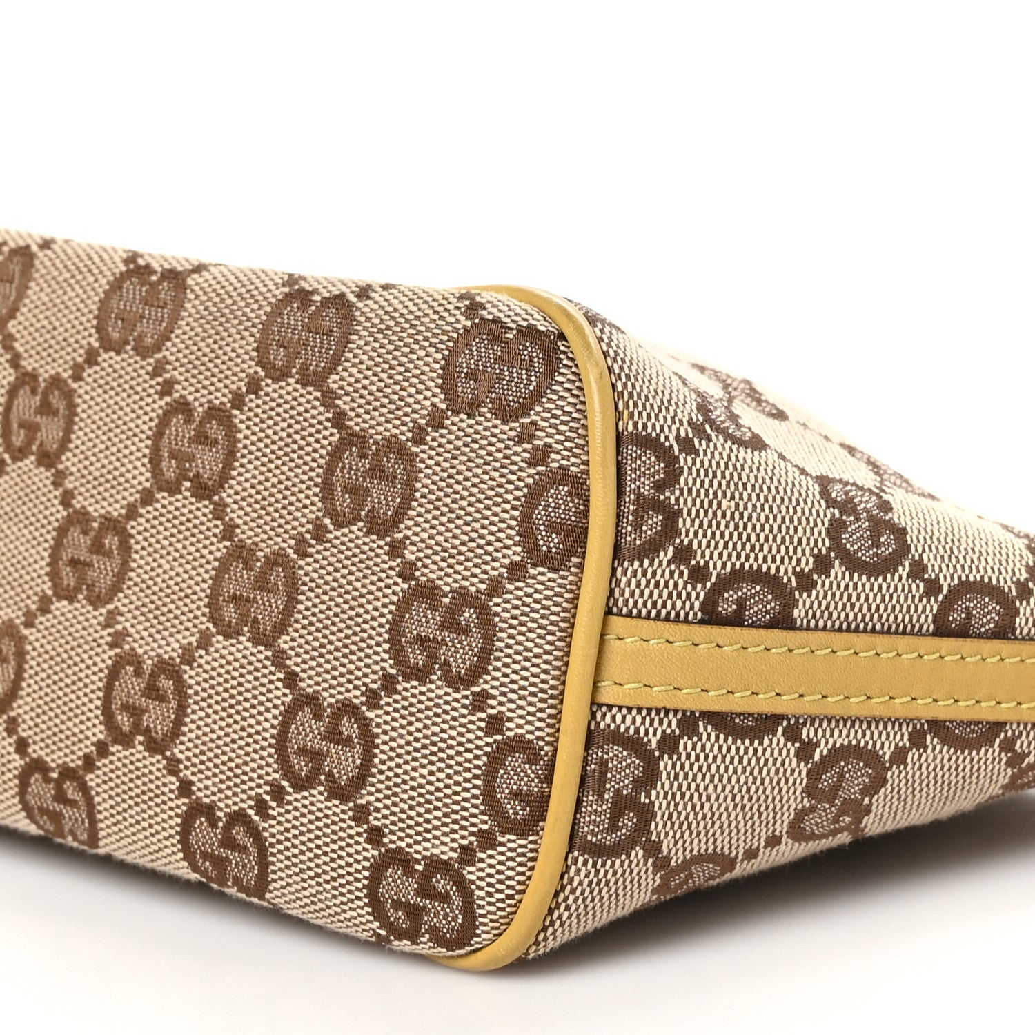 Gucci Monogram Boat Pochette Yellow 10 of 10