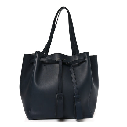 Celine Smooth Calfskin Small Tassel Cabas Phantom Black 1 of 9