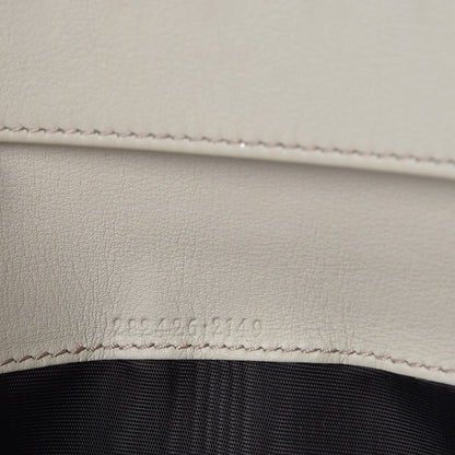 Gucci Monogram Margaux Calfskin Sukey Continental Organizer Wallet Beige Ebony Mystic White 9 of 14