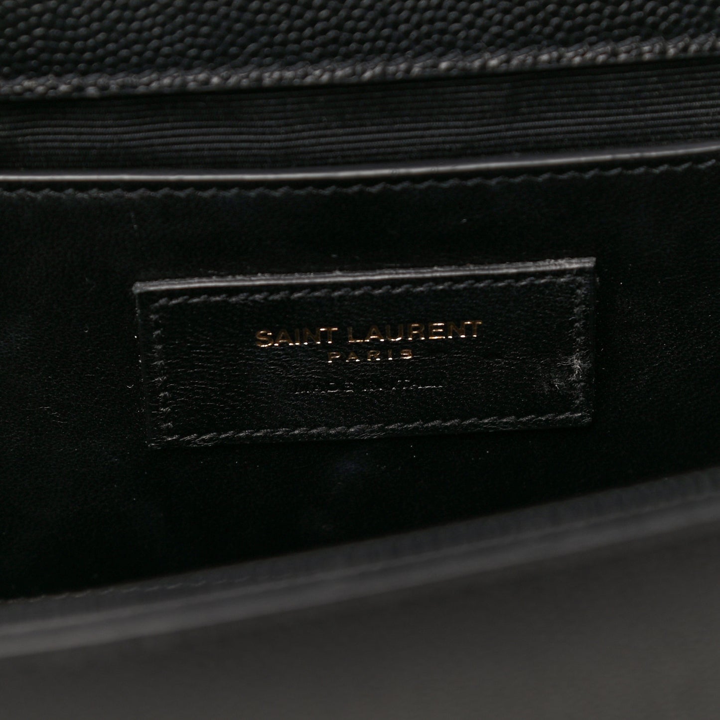 Grain De Poudre Star Monogram Kate Satchel Black