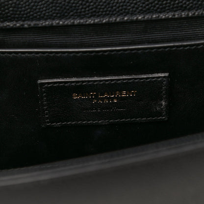 Saint Laurent Grain De Poudre Star Monogram Kate Satchel Black 6 of 11