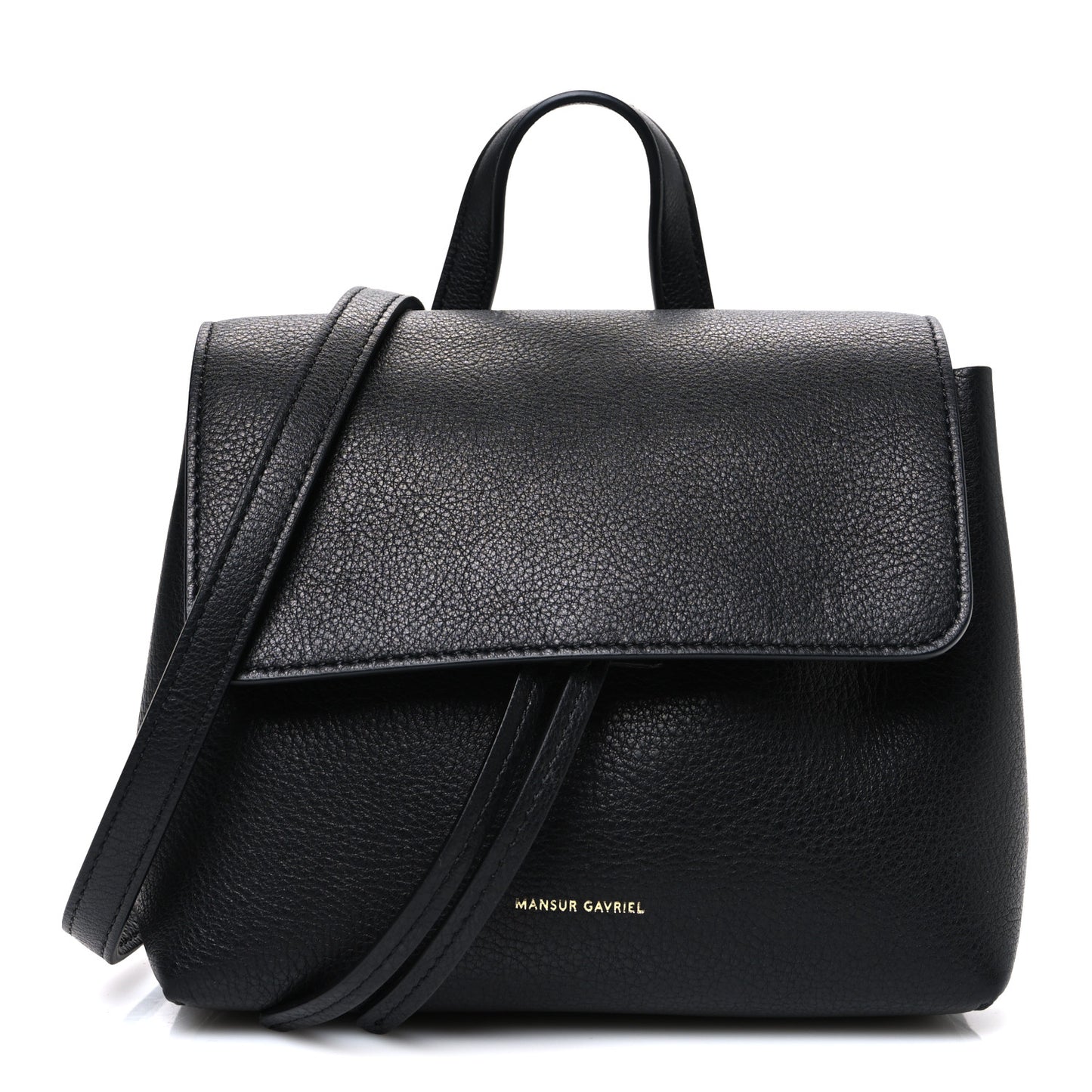 Calfskin Mini Lady Bag Black Flamma