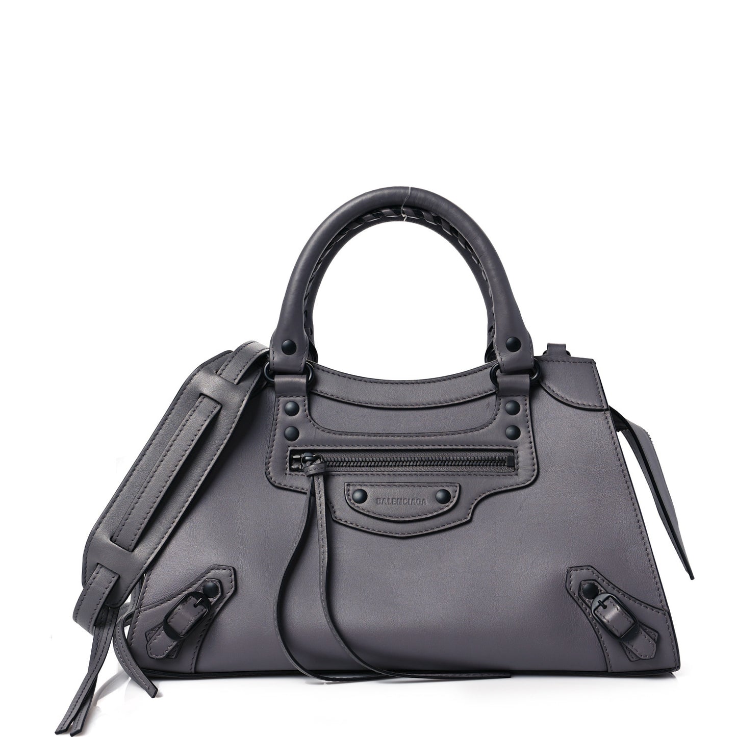 Smooth Calfskin Neo Classic Black Hardware S City Dark Grey