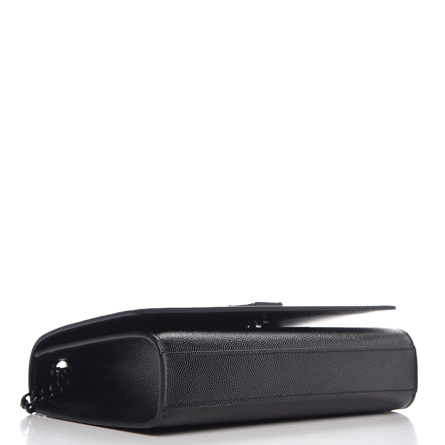 Saint Laurent Grain De Poudre Small Monogram Kate Satchel Black 4 of 7