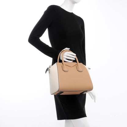 Givenchy Sugar Goatskin Small Bi-Color Antigona Light Beige 3 of 10