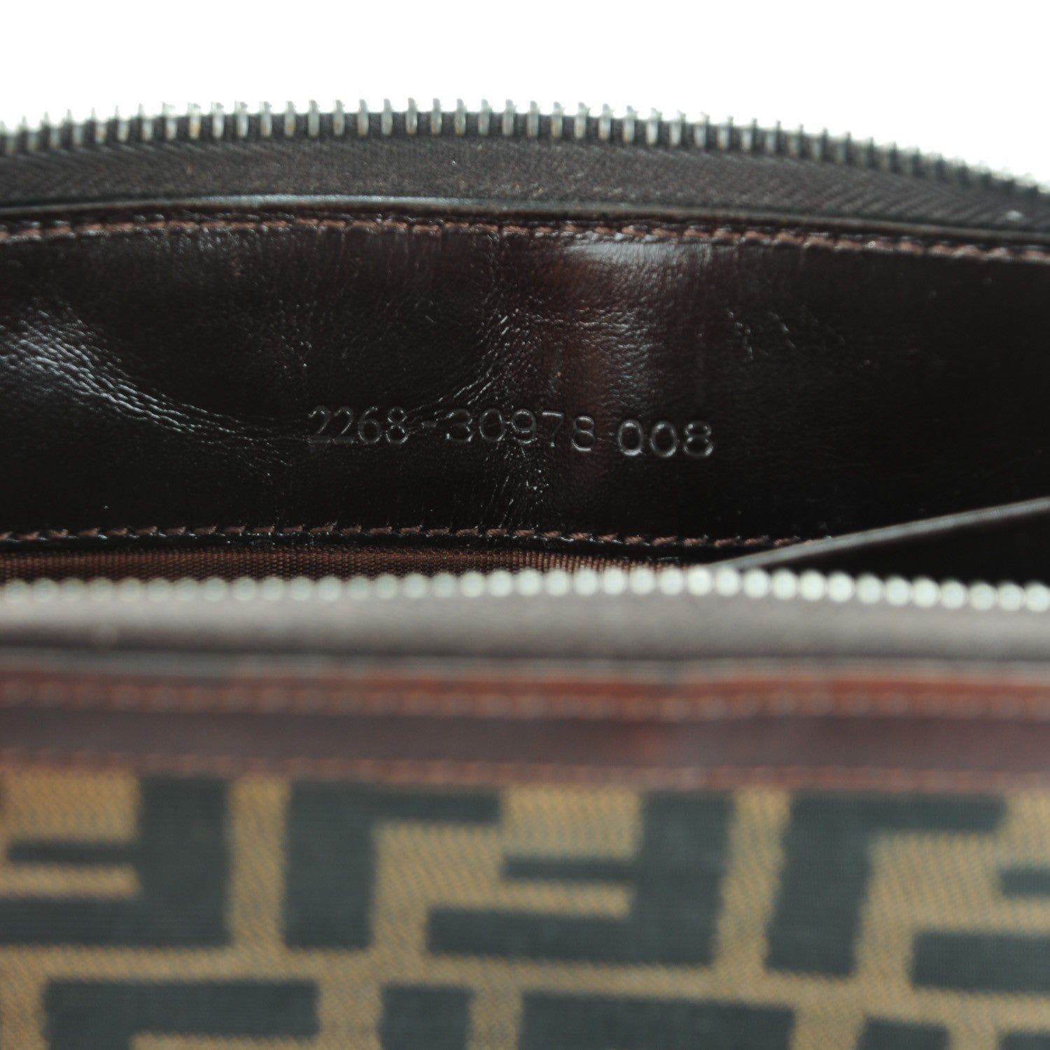 Fendi Zucca Zip Around Wallet Tobacco 7 of 7