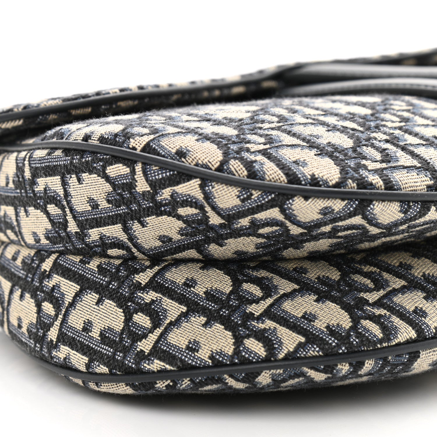 Christian Dior Oblique Saddle Bag Blue 9 of 10