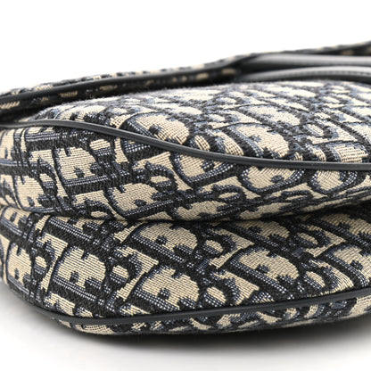 Christian Dior Oblique Saddle Bag Blue 9 of 10