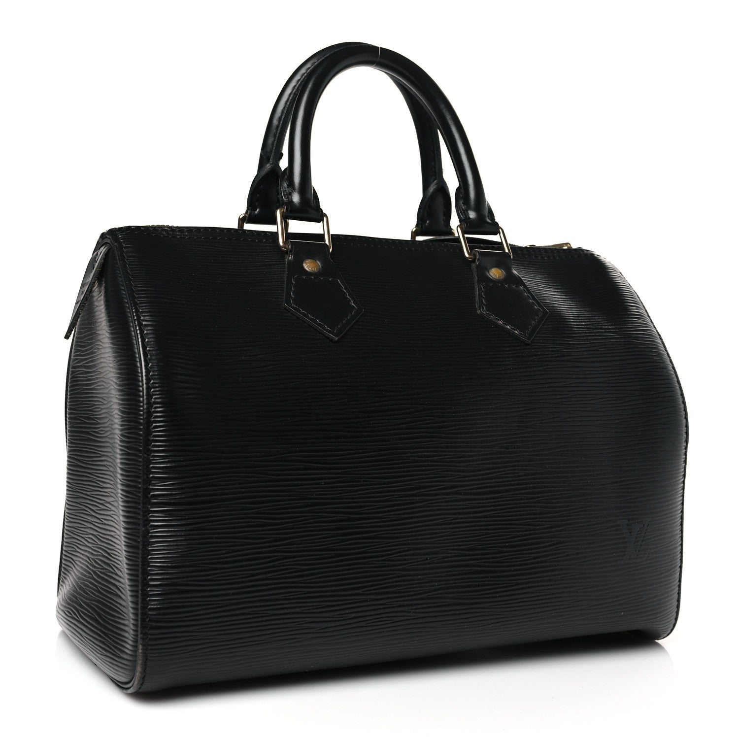 Louis Vuitton Epi Speedy 25 Black 3 of 8