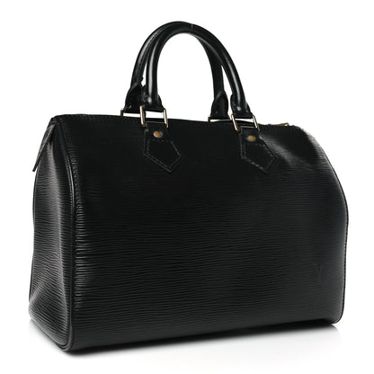 Louis Vuitton Epi Speedy 25 Black 3 of 8