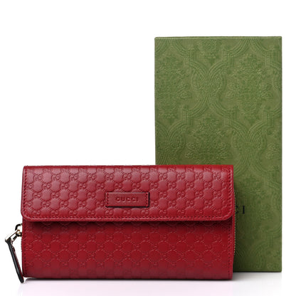 Gucci Soft Microguccissima Continental Zip Wallet Red 15 of 15