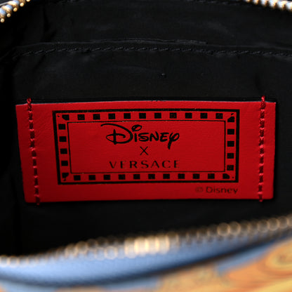 Versace X DISNEY Nappa Cinderella Print Zip Pouch Blue Multicolor 6 of 12