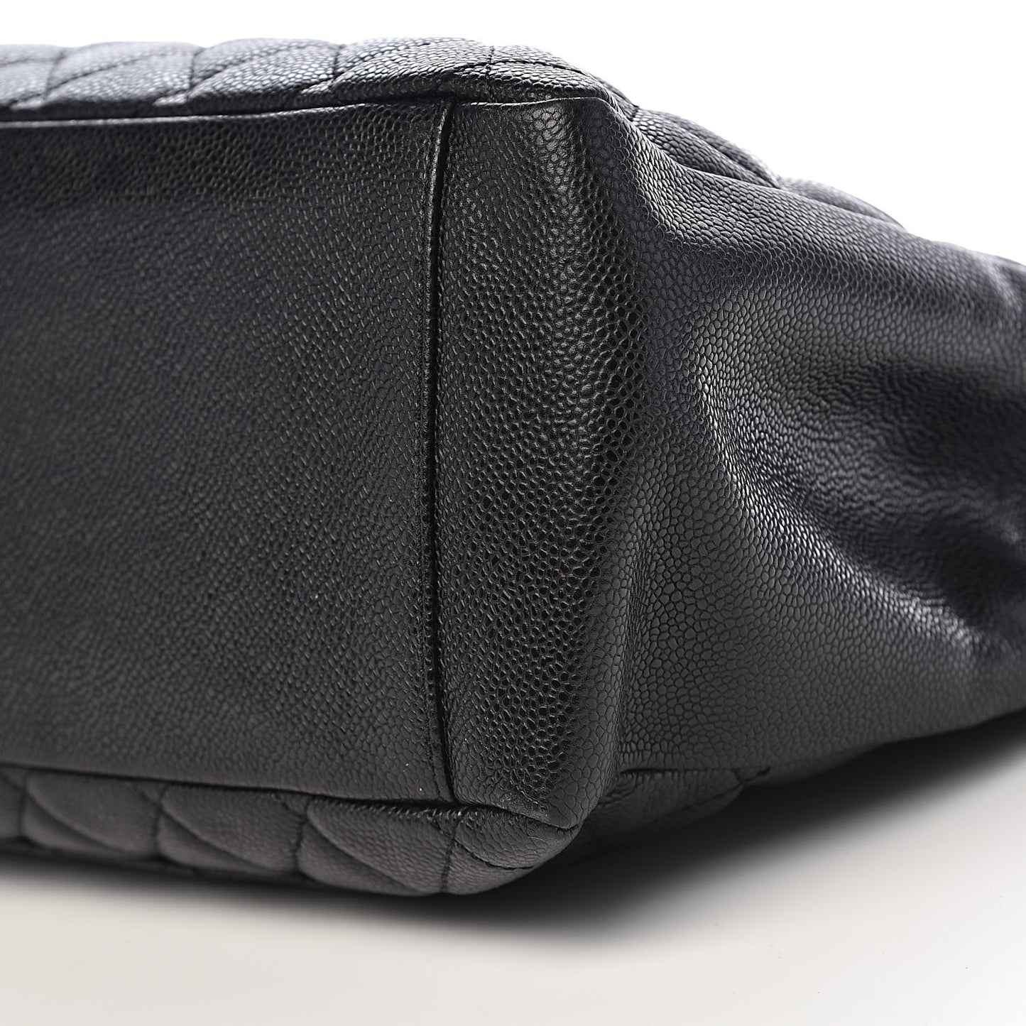 Caviar Quilted Grand Shopping Tote GST Black