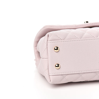 Chanel Caviar Quilted Mini Coco Handle Flap Lilas Lilac 7 of 10