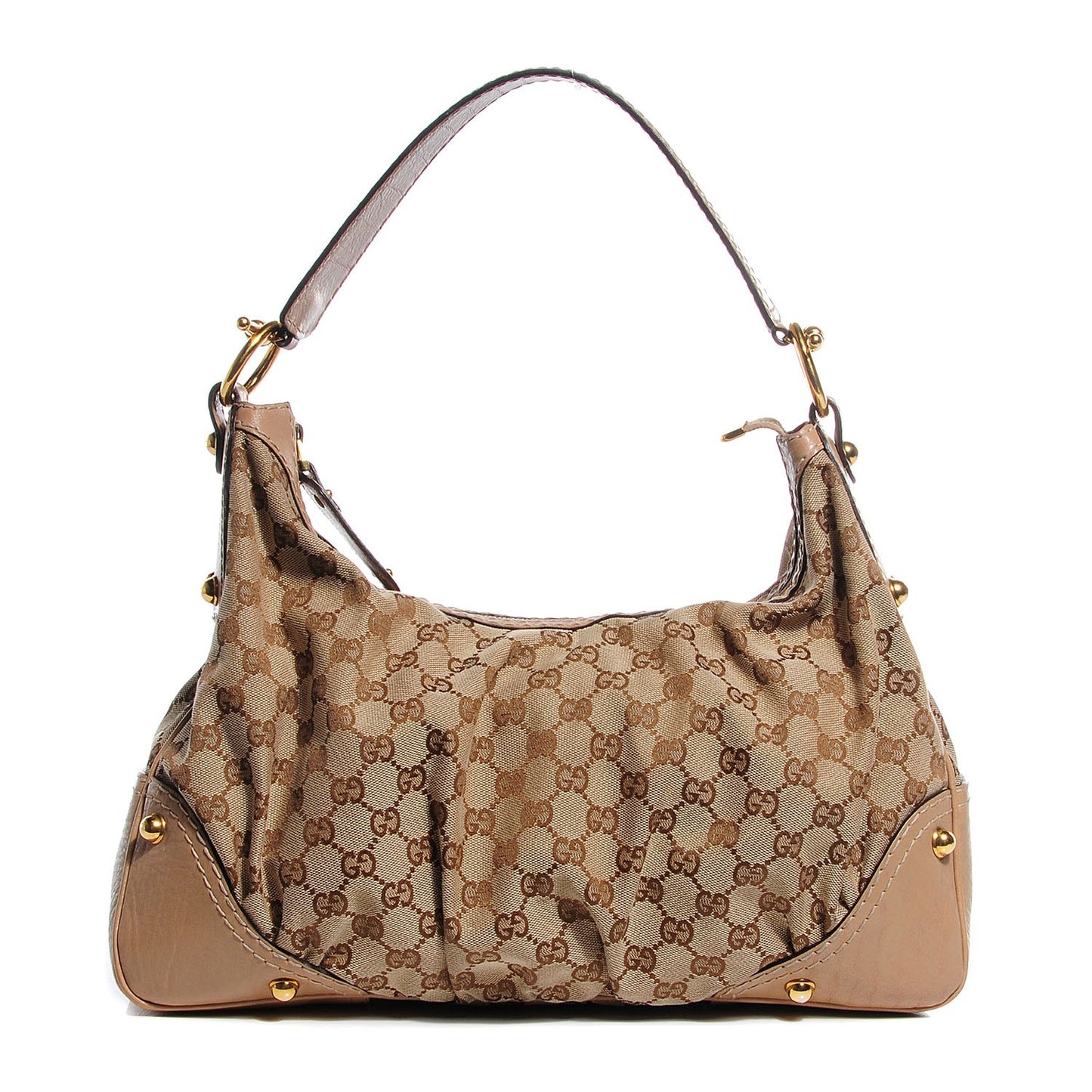 Monogram Medium Jockey Hobo Beige