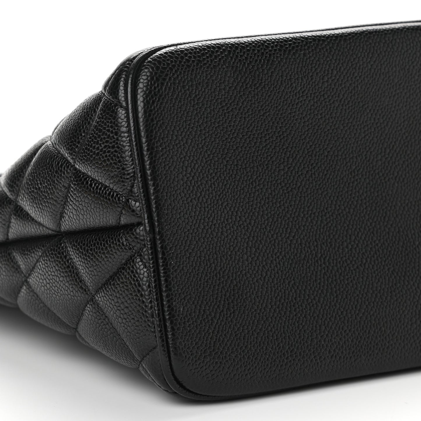Caviar Quilted Medallion Tote Black