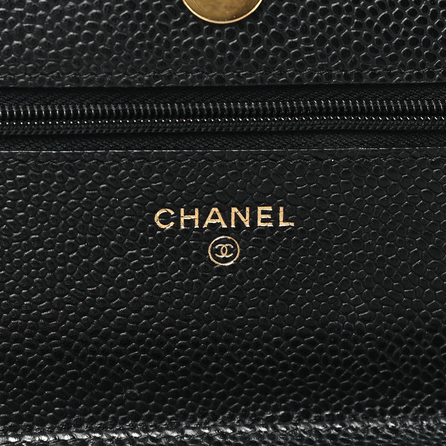 Chanel Caviar Quilted Wallet on Chain WOC Black 6 of 12
