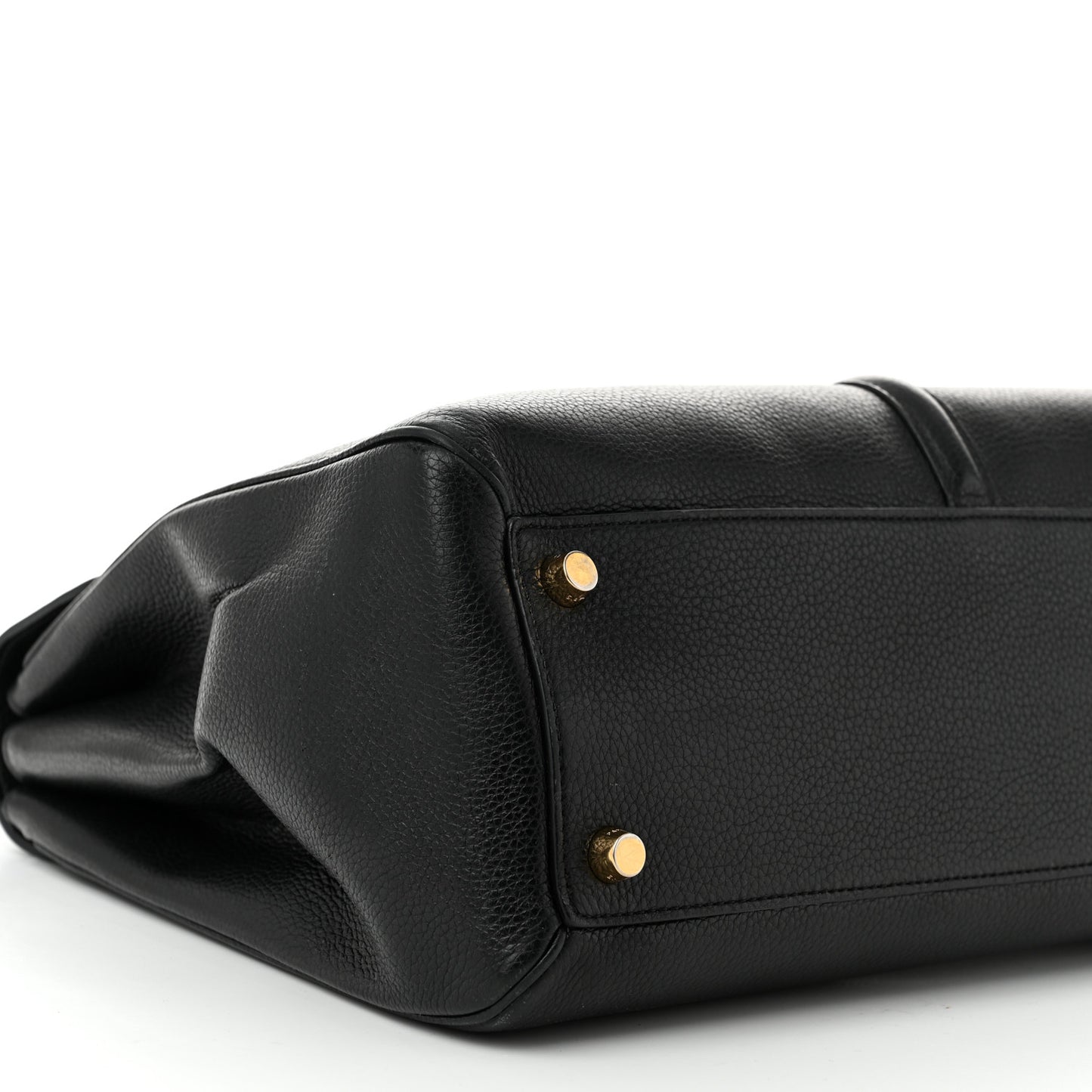 Grained Calfskin Classique 16 Top Handle Bag Black