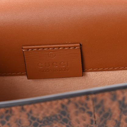Gucci Elaphe Web Floral Embroidered Super Mini Sylvie Chain Shoulder Bag Cuir Multicolor 5 of 7