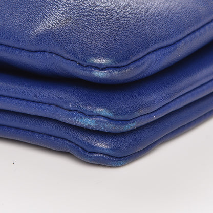 Celine Lambskin Small Trio Crossbody Bag Electric Blue 9 of 12