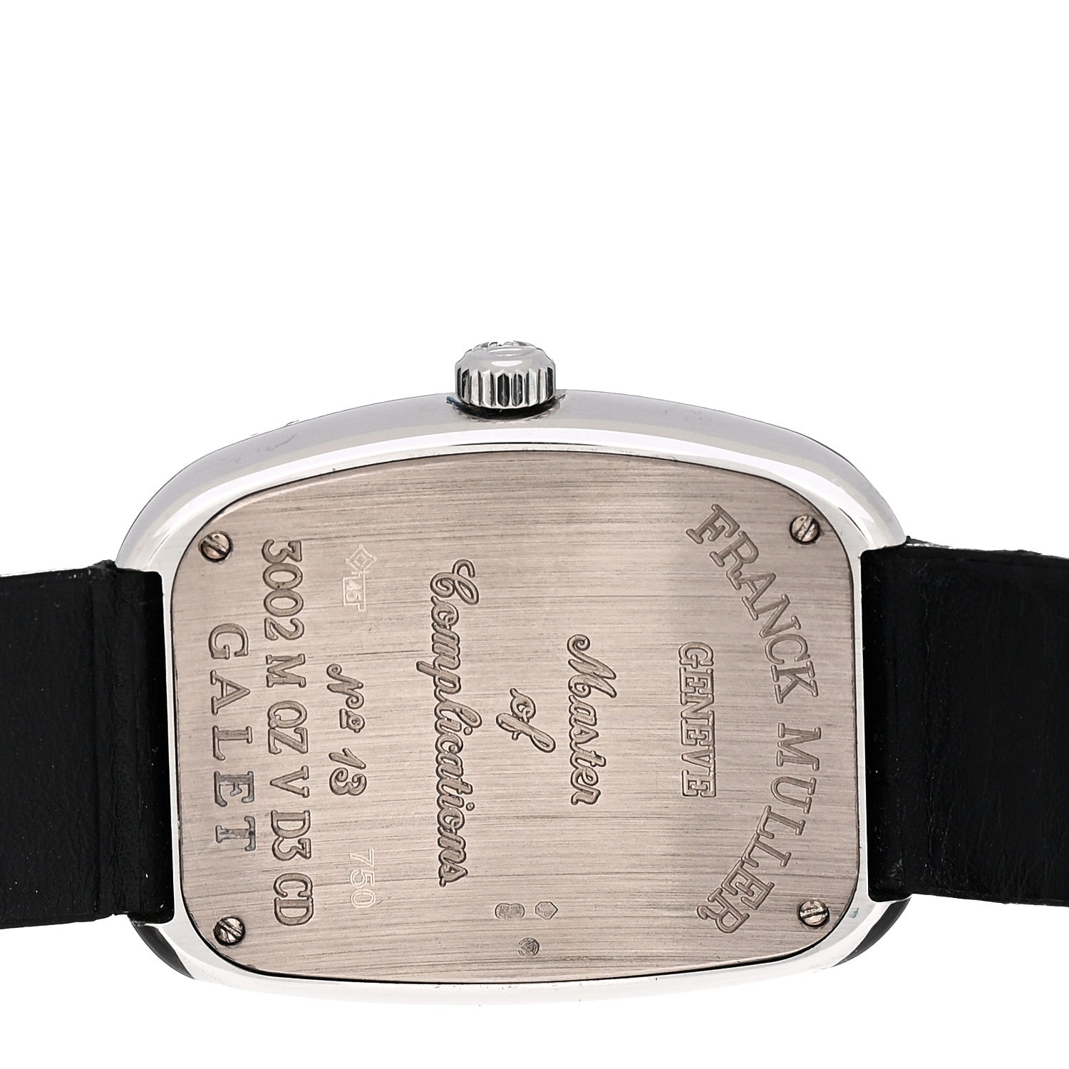 Franck Muller 18K White Gold Alligator Diamond Pave Galet 34mm Quartz Watch 3002 M QZ R D3 CD 4 of 5