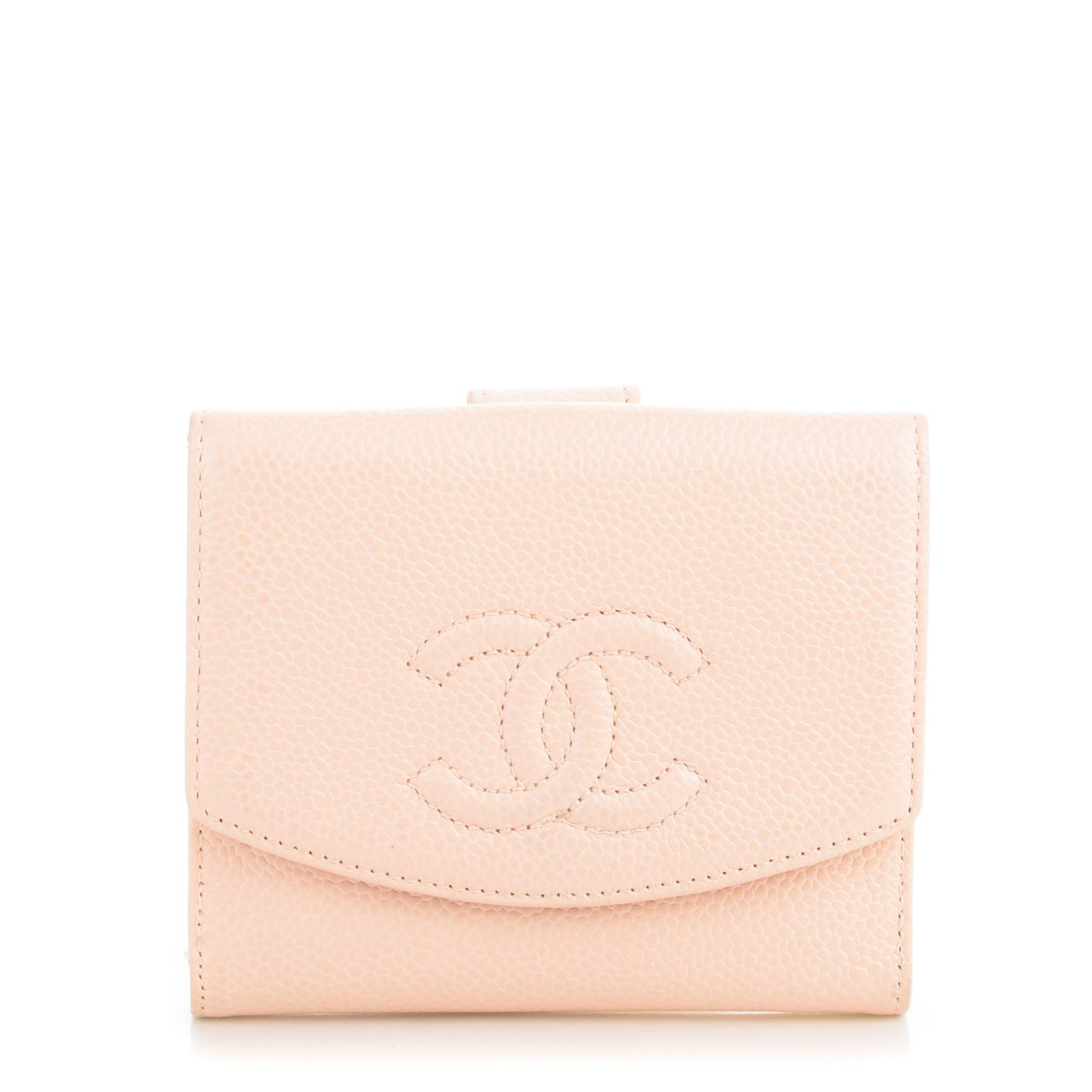 Caviar Compact Timeless CC Wallet Light Pink