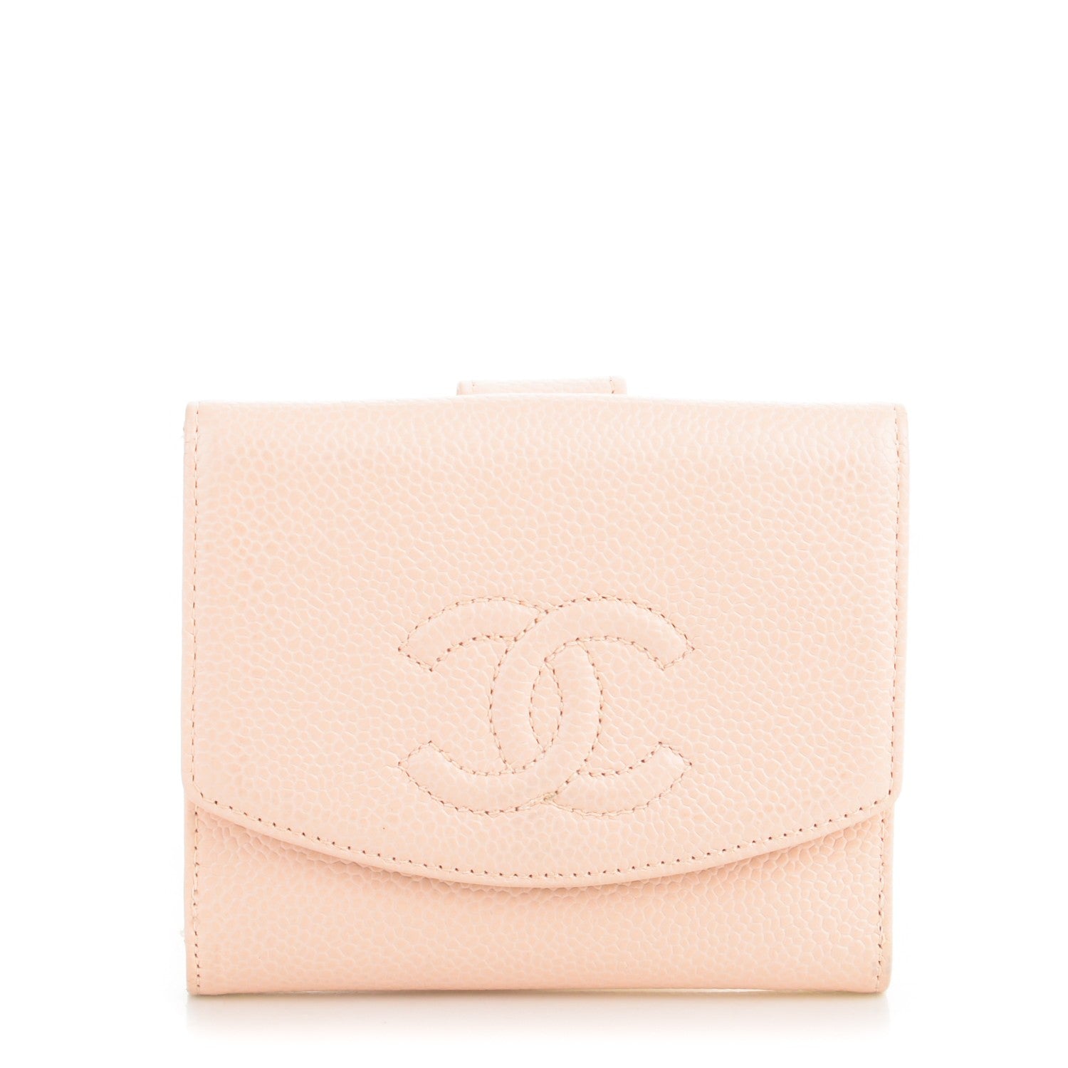 Chanel Caviar Compact Timeless CC Wallet Light Pink 1 of 9